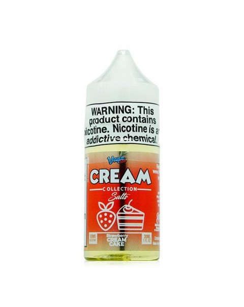 Strawberry Cream Cake by Vape 100 Cream Salt E-Liquid 30ml