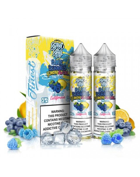 Blue Berries Lemon Swirl On Ice by Finest Sweet & Sour 120ML