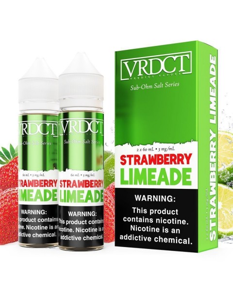 Strawberry Limeade by VERDICT SUB OHM SALT SERIES E-Liquid 2X 60ml