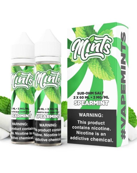 Spearmint by MINTS SUB OHM SALT SERIES E-Liquid 2X 60ML