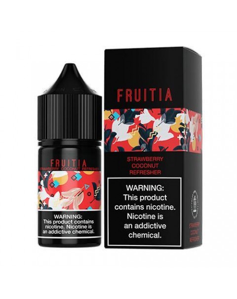 Strawberry Coconut Refresher by Fruitia Salts 30ml