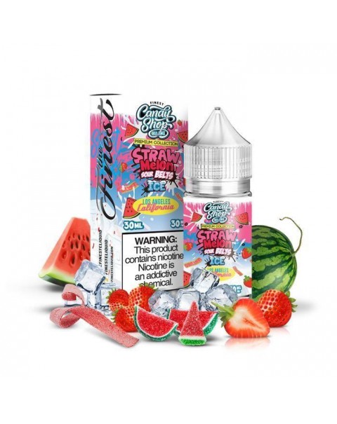 Straw Melon Sour Belts Menthol by Finest SaltNic 30ML